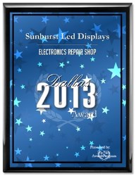 Sunburst LED Displays Electronics Shop of the Year Award
