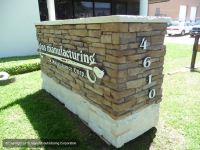 Faux Stone Monumebnt Sign with Raised Aluminum Lettering